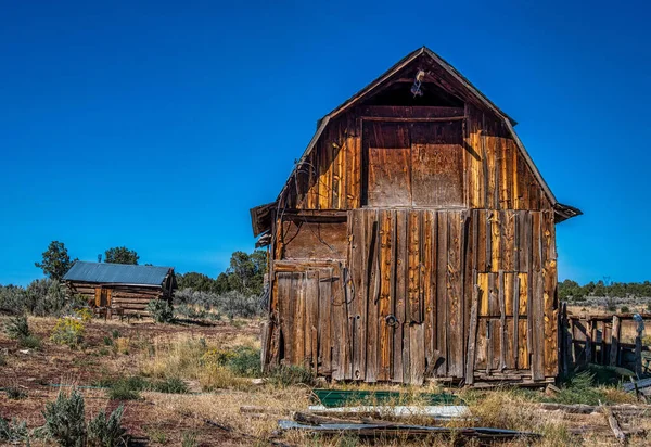 Photograph Beautiful Old Weathered Barn Backroads Colorado — Stock Photo, Image