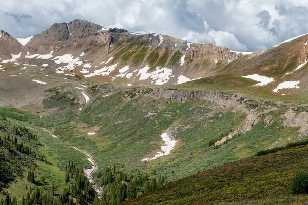 Belas Vistas Panorâmicas Meados Verão Independence Pass Colorado — Fotografia de Stock