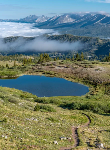 Prachtige Vroege Ochtend Uitzicht Sawatch Mountain Range Van Colorado Van — Stockfoto