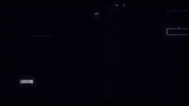 Arıza gürültüsü statik televizyon Vfx. Görsel video efektleri arka plan çizgileri, TV ekranı ses arızası efekti. Video arkaplanı, video düzenleme, giriş ve logo için geçiş efekti ses ile ortaya çıkar