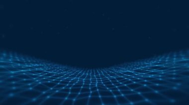 Grafik mavi çizgi haritası ağ bilimi Grafik hareket arkaplanı