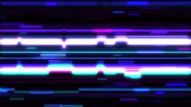 Fütüristik arıza hafif dijital teknoloji kavramına sahip pankart tasarımı şablonu