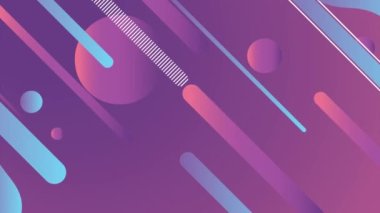 Ekranda parlayan yatay çizgilerin kusursuz bir 2D animasyonu var. Derin maviler ve canlı morlar burayı kusursuz, soyut bir zemin haline getiriyor.