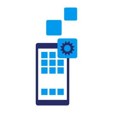 Akıllı telefon, uygulama geliştirme ve optimizasyon izole edilmiş simge