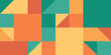 Kopya alanı ile soyut geometrik şablon vektör arkaplanı