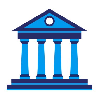 Banka, yönetim ve yönetim izole edilmiş simge