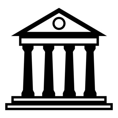 Banka, yönetim ve yönetim izole edilmiş simge