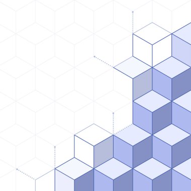 Kopyalama alanı, geliştirme ve büyüme kavramına sahip üç boyutlu engeller