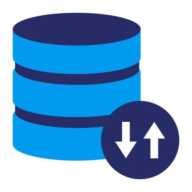 Veritabanı bakımı ve optimizasyon simgesi, veri ve veri merkezleri kavramı