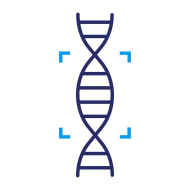 DNA ve gen haritalama simgesi, bilimsel araştırma ve biyoetik kavramı