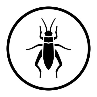 Beyaz arkaplanda izole edilmiş bir renk böceği simgesi