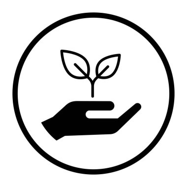 Bir renk vektör besin ve malzeme ikonu: organik gıda