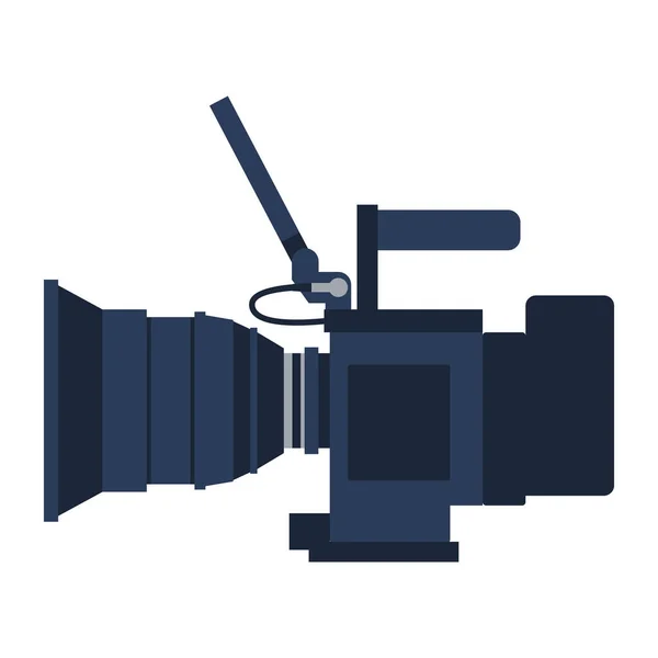 Professional Contemporary Video Camera Icon Videomaking Concept — Stock Vector