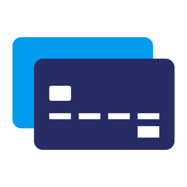 Kreditní Karty Bankovnictví Platby Izolované Ikony — Stockový vektor