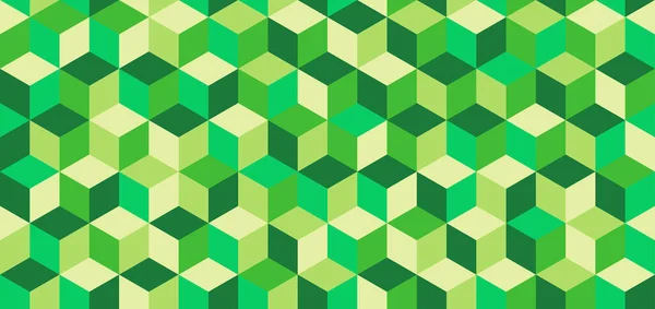 カラフルなキューブの背景とシームレスなパターン 抽象的なテクスチャ — ストックベクタ