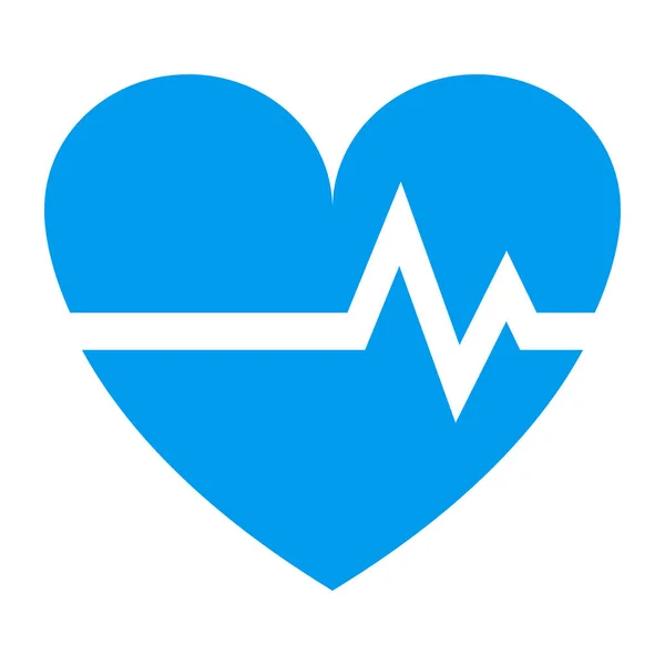 Heart Pulse Icon Healthcare Diagnosis Concept — Stock Vector