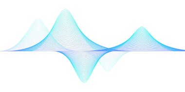 Kopyalama alanı, hareket ve ses konsepti ile dalga arkaplanı