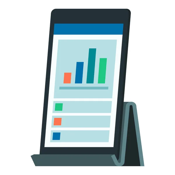Business Finance App Smartphone Phone Holder — Stock Vector