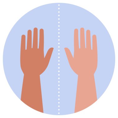 Cilt solgunluğu, soluk ten, izole edilmiş tıbbi ikon.