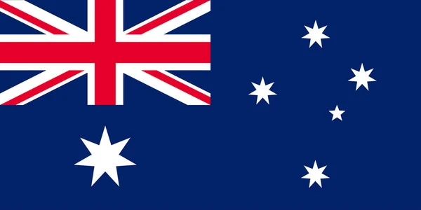Страны Культуры Путешествия Флаг Австралии Векторная Графика