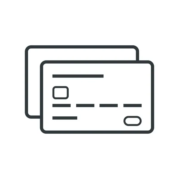 Credit Cards Electronic Payments Isolated Icon Royalty Free Stock Vectors