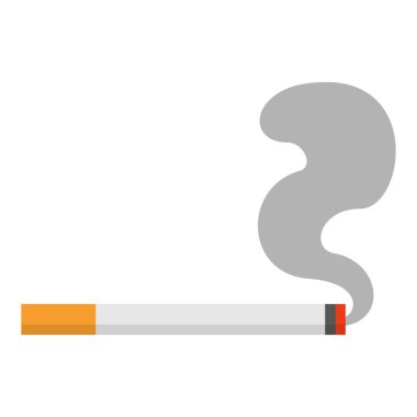 Sigara, tütün ve sigara konsepti, izole edilmiş ikon