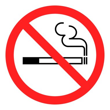 Sigara, tabela ve kısıtlama kavramlarıyla sigara içmek yasak.