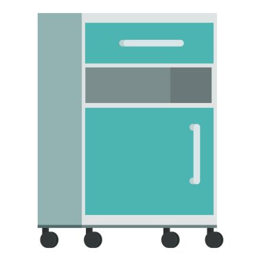 Hastane sağlık dolabı izole edilmiş.