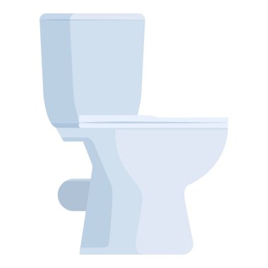 İzole edilmiş temiz seramik tuvalet WC