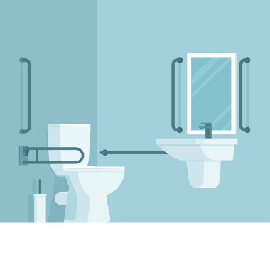 Engelliler için erişilebilir tuvalet