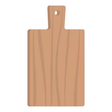 Kırsal ahşap kesim tahtası izole, yemek pişirme ve yemek hazırlama konsepti