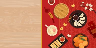 Çin Yeni Yılı geleneksel yemekle kutlarız.