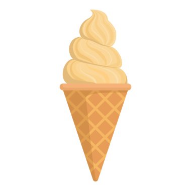 Lezzetli vanilya aromalı dondurma, gözlerden uzak.