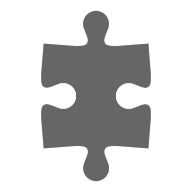 Yapboz bir renk parçası izole, oyunlar ve yaratıcılık konsepti