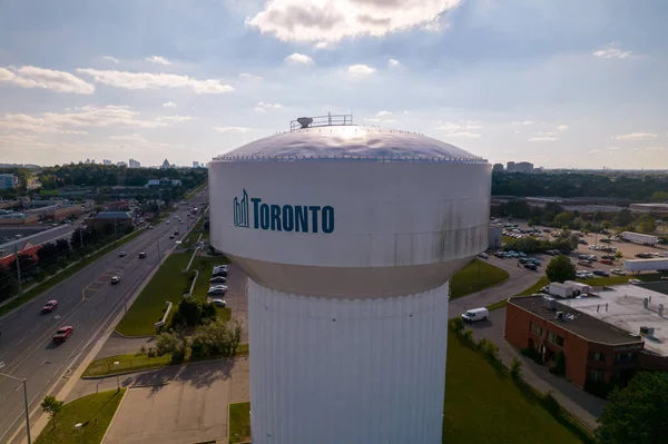 Toronto Ontario Kanada August 2022 Luftaufnahme Des Wasserturms Der Stadt — Stockfoto