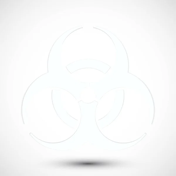 Biohazard Symbol Background Isolated Vector Illustration Biohazard Symbol Icon Can — Stock Vector