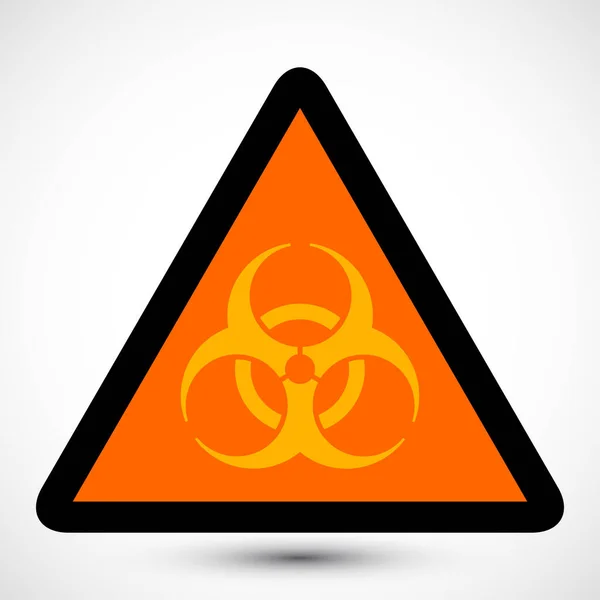 Biohazard Szimbólum Háttérben Biológiai Veszély Szimbólumának Izolált Vektoros Ábrázolása Ikon — Stock Vector