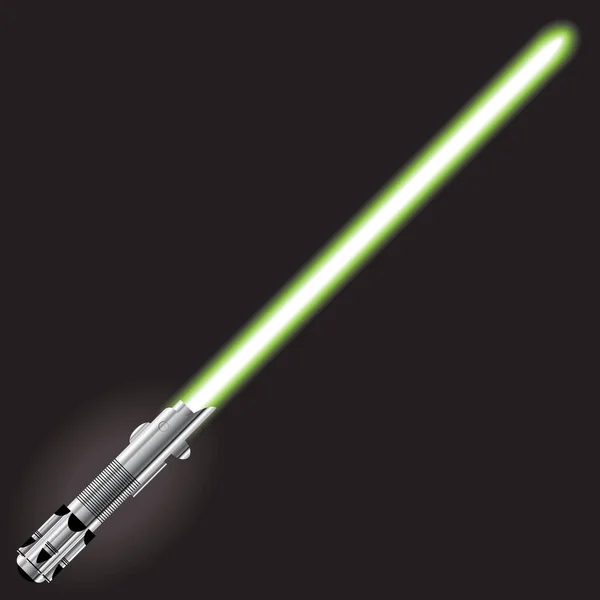 Hafif bıçak. Enerji kılıcı. Fütürist bilim kurgu enerji silahı, tasarım projeleri için lazer kılıcı. Metal etkisi kabzalı enerji kılıcı. Bilim kurgu lazer ışını vektör arkaplanda izole edildi.