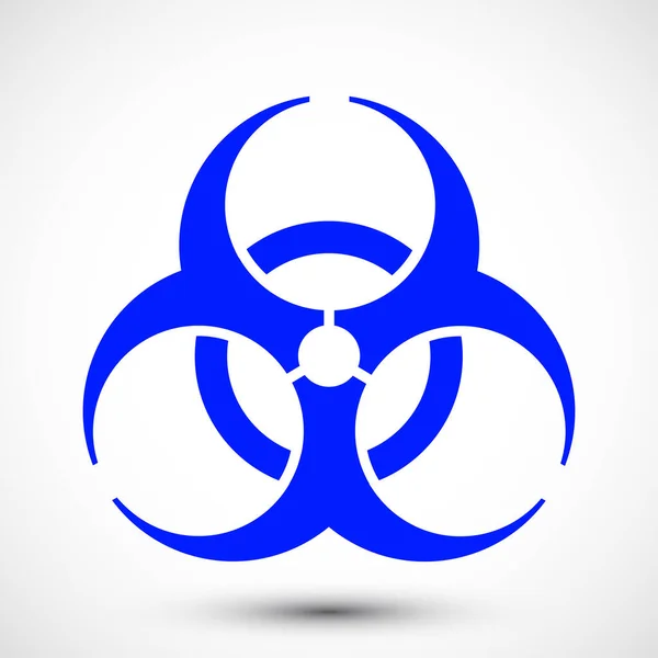 Biohazardský Symbol Pozadí Izolované Vektorové Znázornění Biologického Symbolu Ikona Může — Stockový vektor