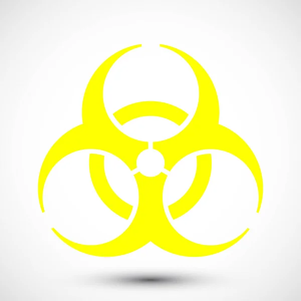 Biohazard Szimbólum Háttérben Biológiai Veszély Szimbólumának Izolált Vektoros Ábrázolása Ikon — Stock Vector