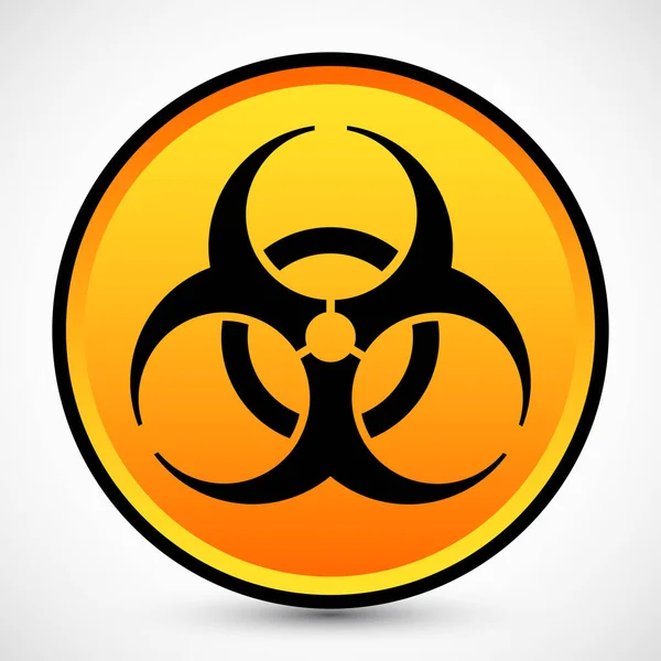 Biohazard Icon Vector Icône Biohazard Jpeg Image Icône Risque Biologique — Image vectorielle