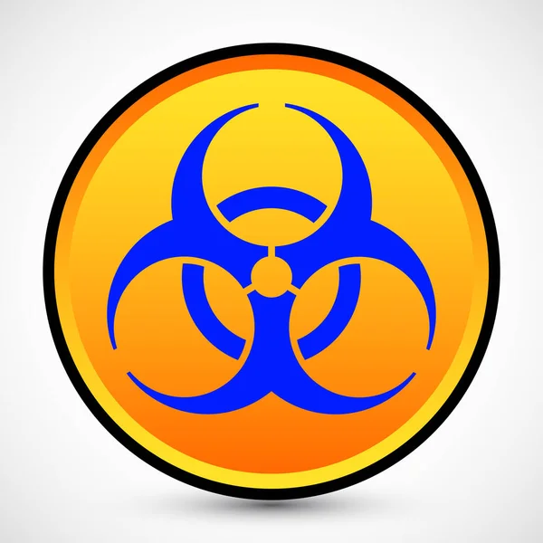 Biohazard Symbol Background Isolated Vector Illustration Biohazard Symbol Icon Can — Stock Vector