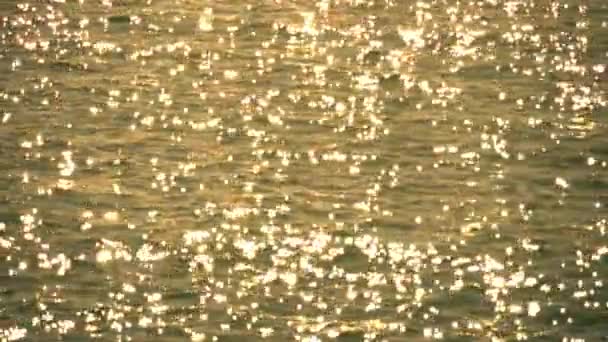 Abstract Ambient Nautical Summer Sea Sunset Natural Background Calm Ocean — Stockvideo