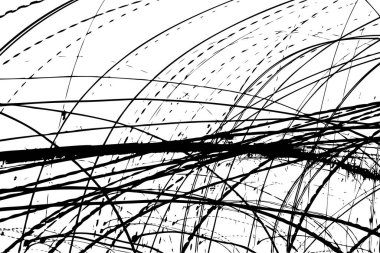 Creative minimalist hand drawing scribbles abstraction art on white background with ink lines stain hatching and hand drawn doodle scribble textures. Design for cards and postcard, poster brochures. 