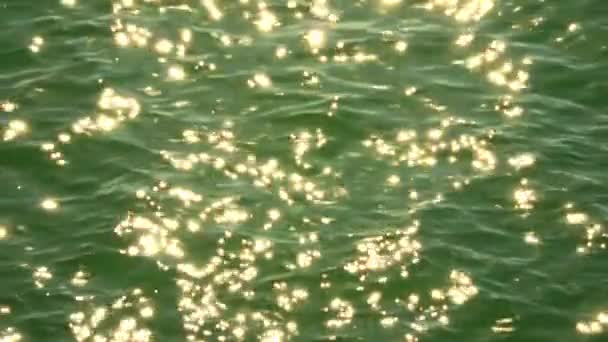 White Glare Sea Water Ocean Sun Glare Light Leaks Lake — Αρχείο Βίντεο