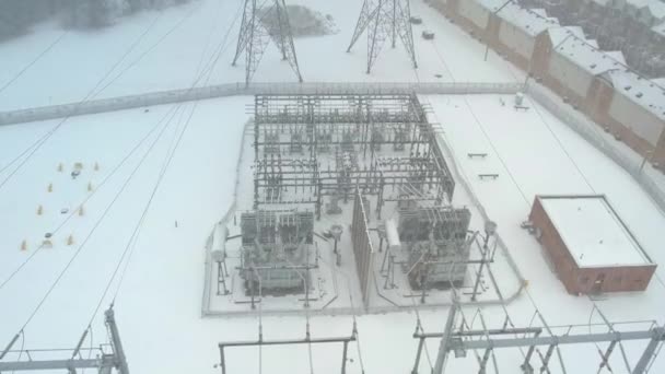 Desarrollo Infraestructura Red Eléctrica Para Alta Demanda Electricidad Debido Creciente — Vídeo de stock