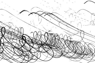 Light motion trails texture. High speed long exposure motion blurred light effect. Light streaks trace and speed lines. Vector.