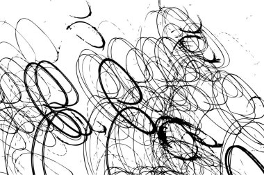 Motion sketch freeze frame of night lights in big city. Urban light trails from buildings and street lights in downtown long exposure trace. Bright colourful long exposure light trails. Vector.