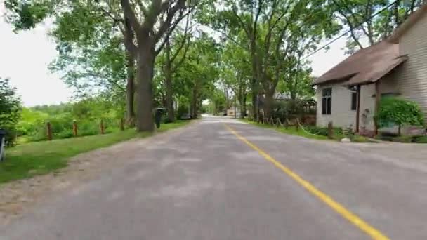 Drive Way Out Point Pelee Car View Back Driving Back — Video