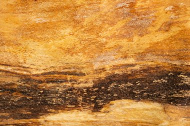 Koyu ahşap arka plan yüzeyinde kusurlar var. Yangın ya da dekorasyon için eski doğal balta kesim kütüğü. 